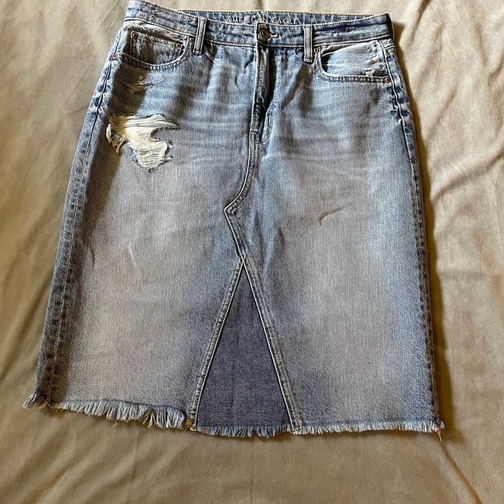 American Eagle Jean Skirt Midi size 10